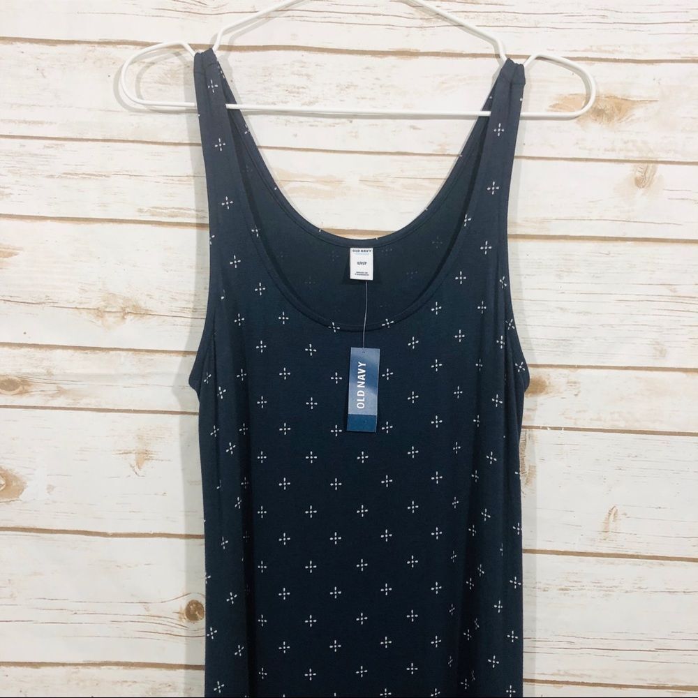 Old navy women’s navy blue sleeveless maxi dress size Sp - Picture 2 of 8